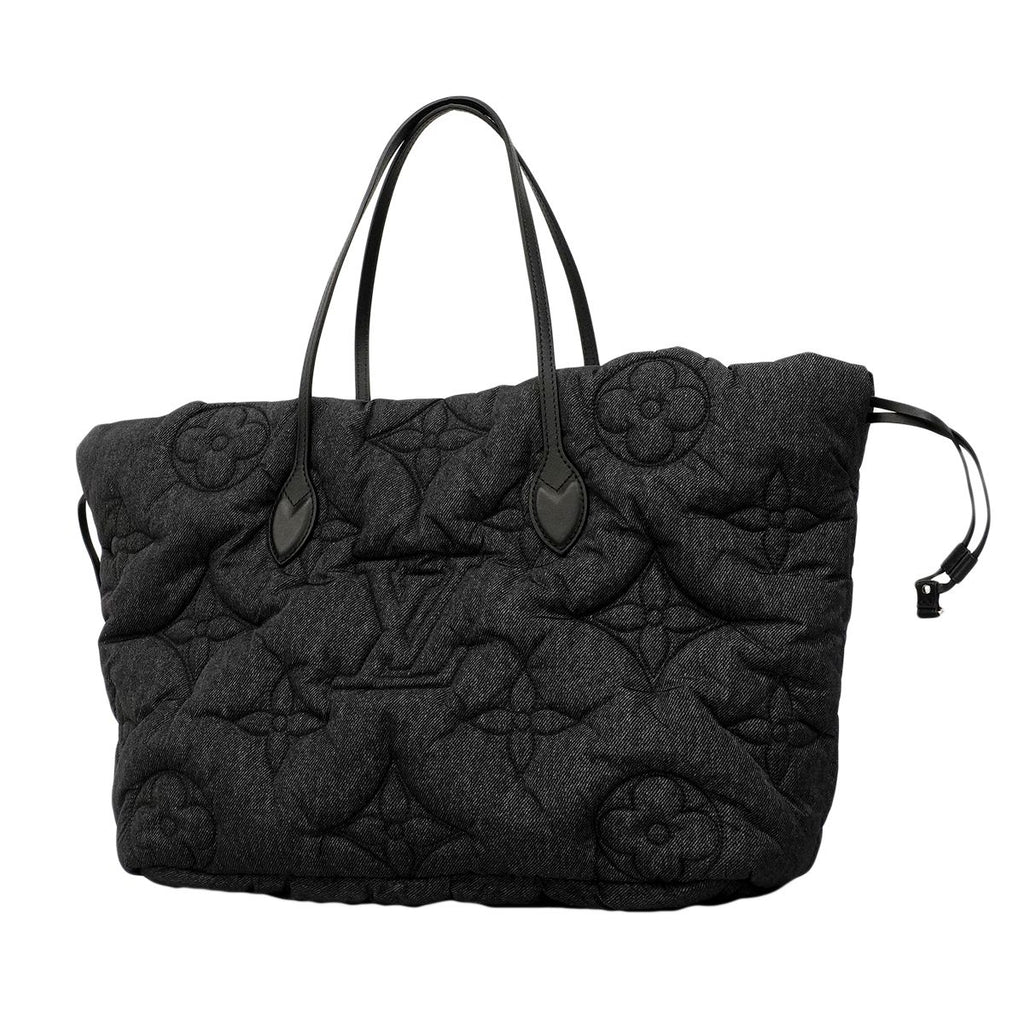 Louis Vuitton Tote Monogram Neverfull Inside Out MM Black Brown Reversible — view 7