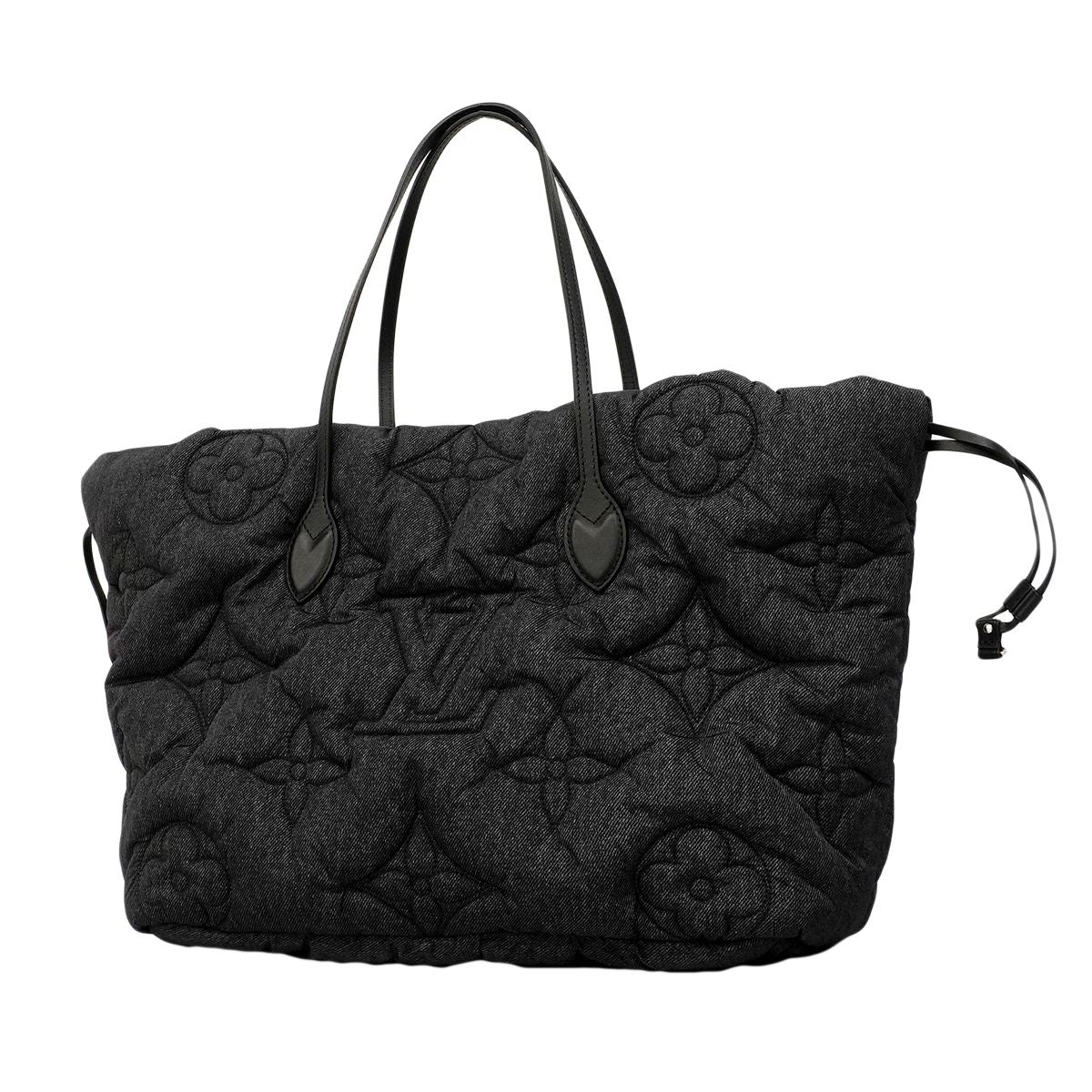 Louis Vuitton Tote Monogram Neverfull Inside Out MM Black Brown Reversible — view 7