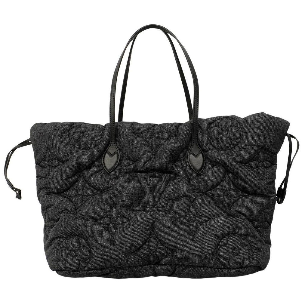 Louis Vuitton Tote Monogram Neverfull Inside Out MM Black Brown Reversible