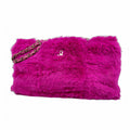 Chanel Shoulder Bag Fur Purple Gold