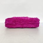Chanel Shoulder Bag Fur Purple Gold — view 3
