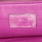 Chanel Shoulder Bag Fur Purple Gold — view 5
