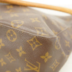 Louis Vuitton Shoulder Bag Monogram Looping GM Brown — view 6