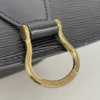 Louis Vuitton Shoulder Bag Epi Saint Cloud Noir — view 8