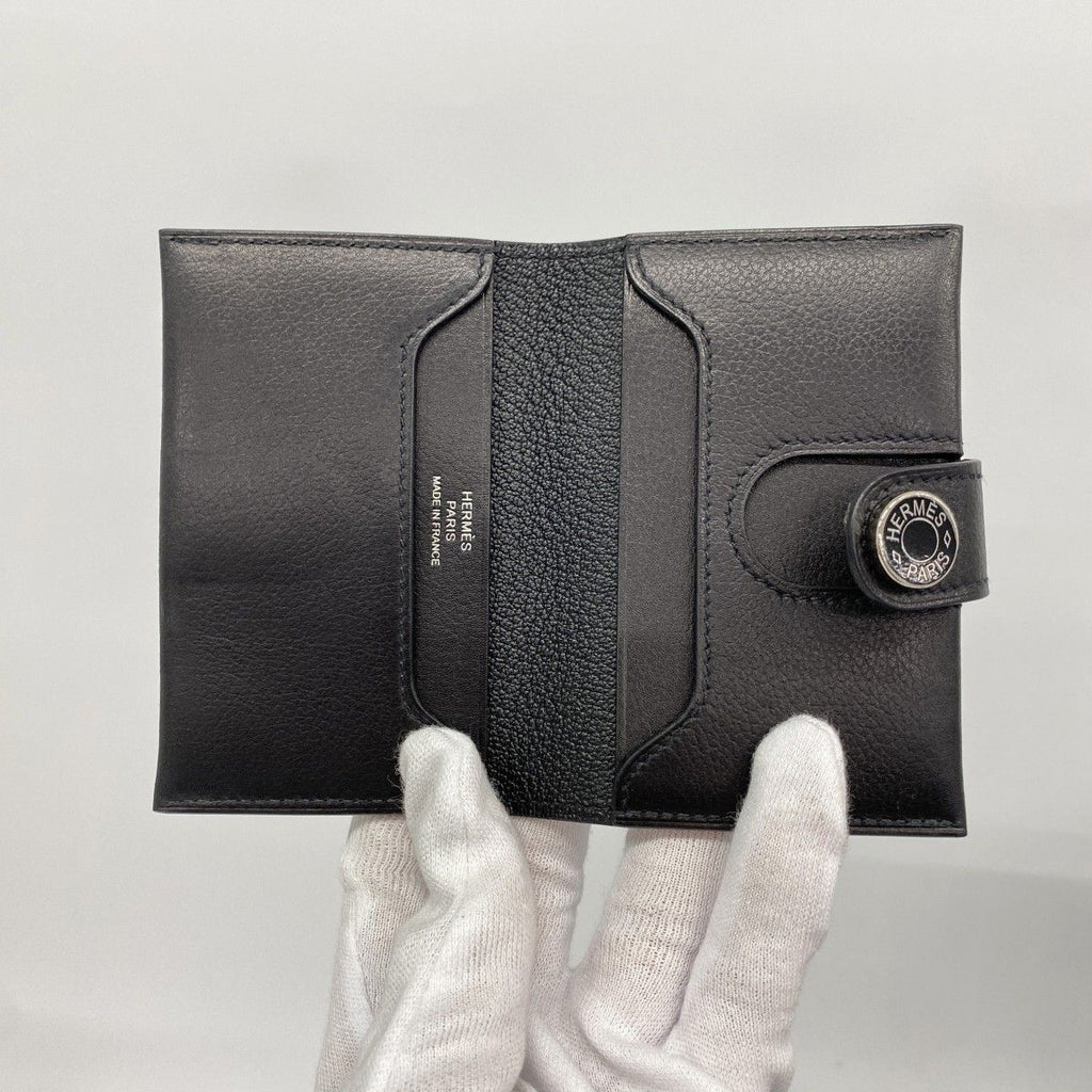 Hermes Card Case Color Black Silver — view 3