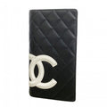 Chanel Wallet Cambon Lambskin Black Silver