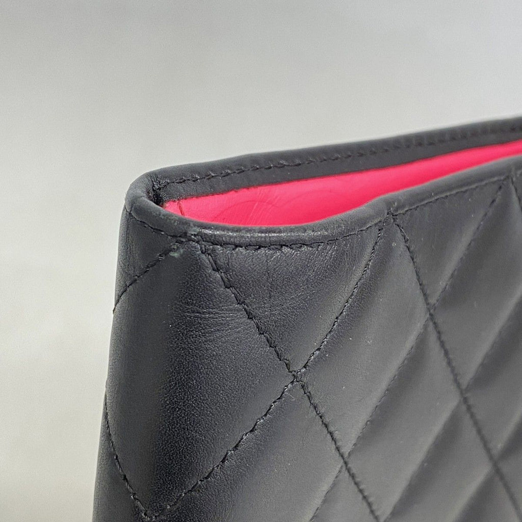 Chanel Wallet Cambon Lambskin Black Silver — view 5