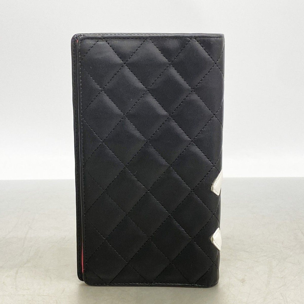Chanel Wallet Cambon Lambskin Black Silver — view 8