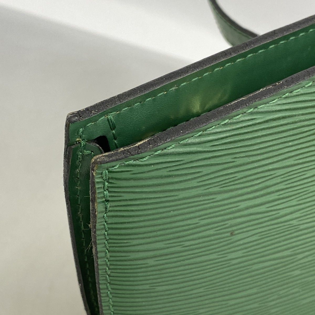 Louis Vuitton Handbag Epi Saint Jacques Borneo Green — view 6