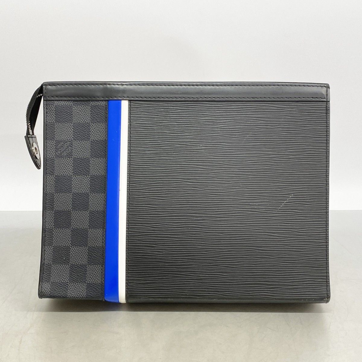Louis Vuitton Clutch Damier Graphite Epi Pochette Voyage MM Noir — view 9