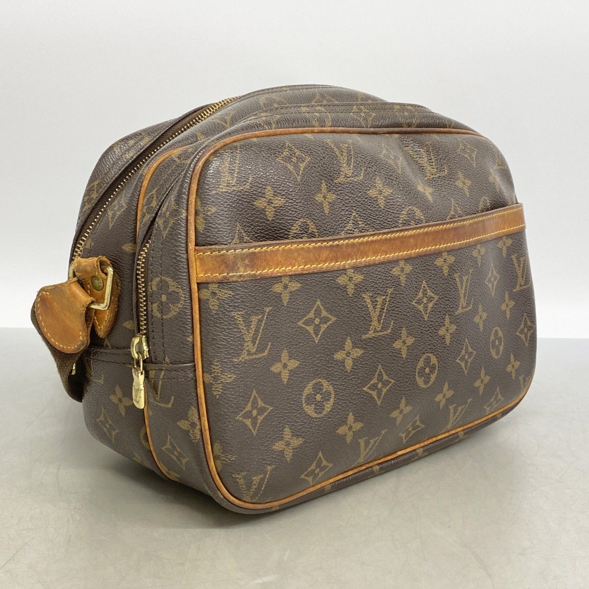 Louis Vuitton Shoulder Bag Monogram Reporter PM Brown — view 3