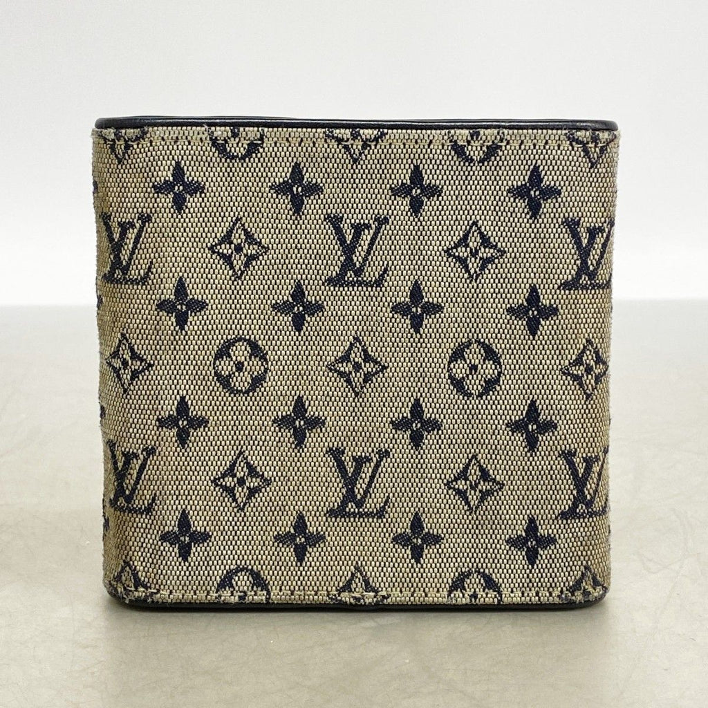 Louis Vuitton Wallet Monogram Mini Portobiert Cles Blue — view 7