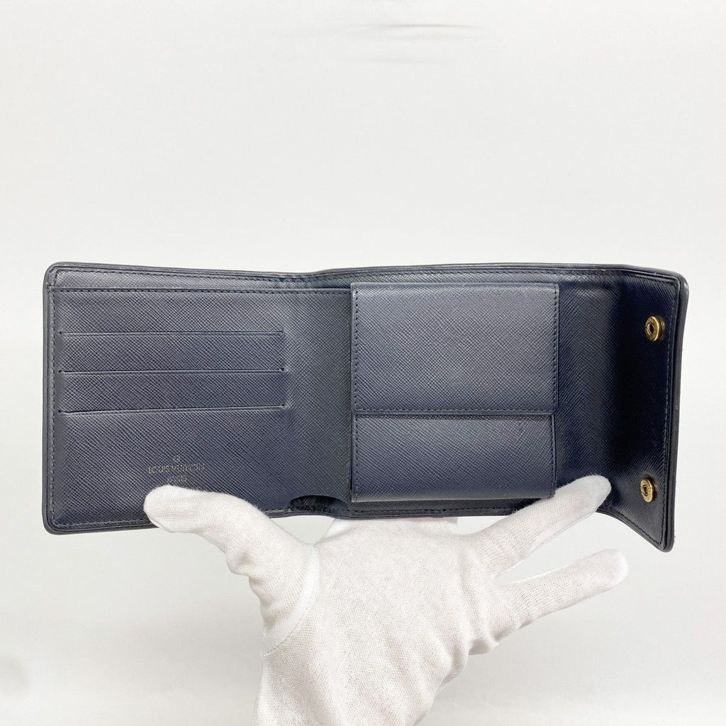Louis Vuitton Wallet Monogram Mini Portobiert Cles Blue — view 3