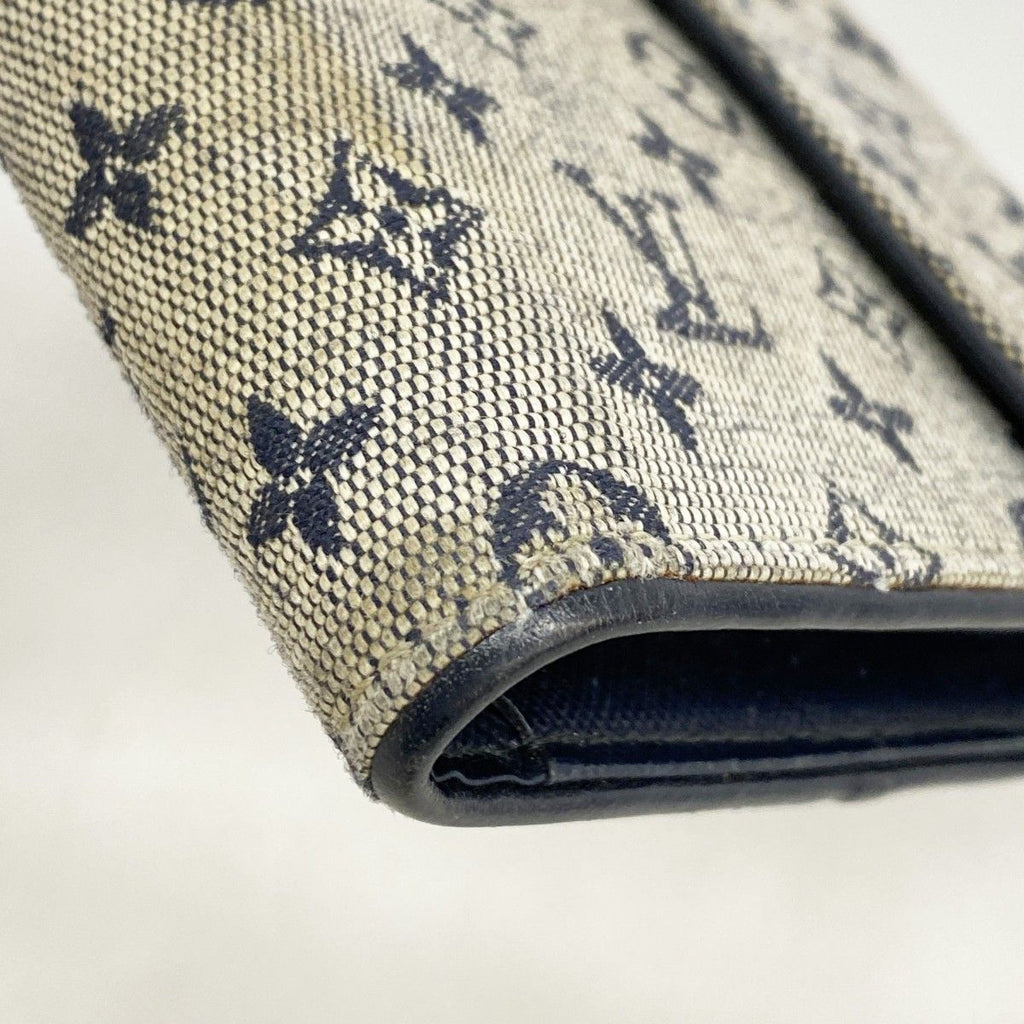 Louis Vuitton Wallet Monogram Mini Portobiert Cles Blue — view 5