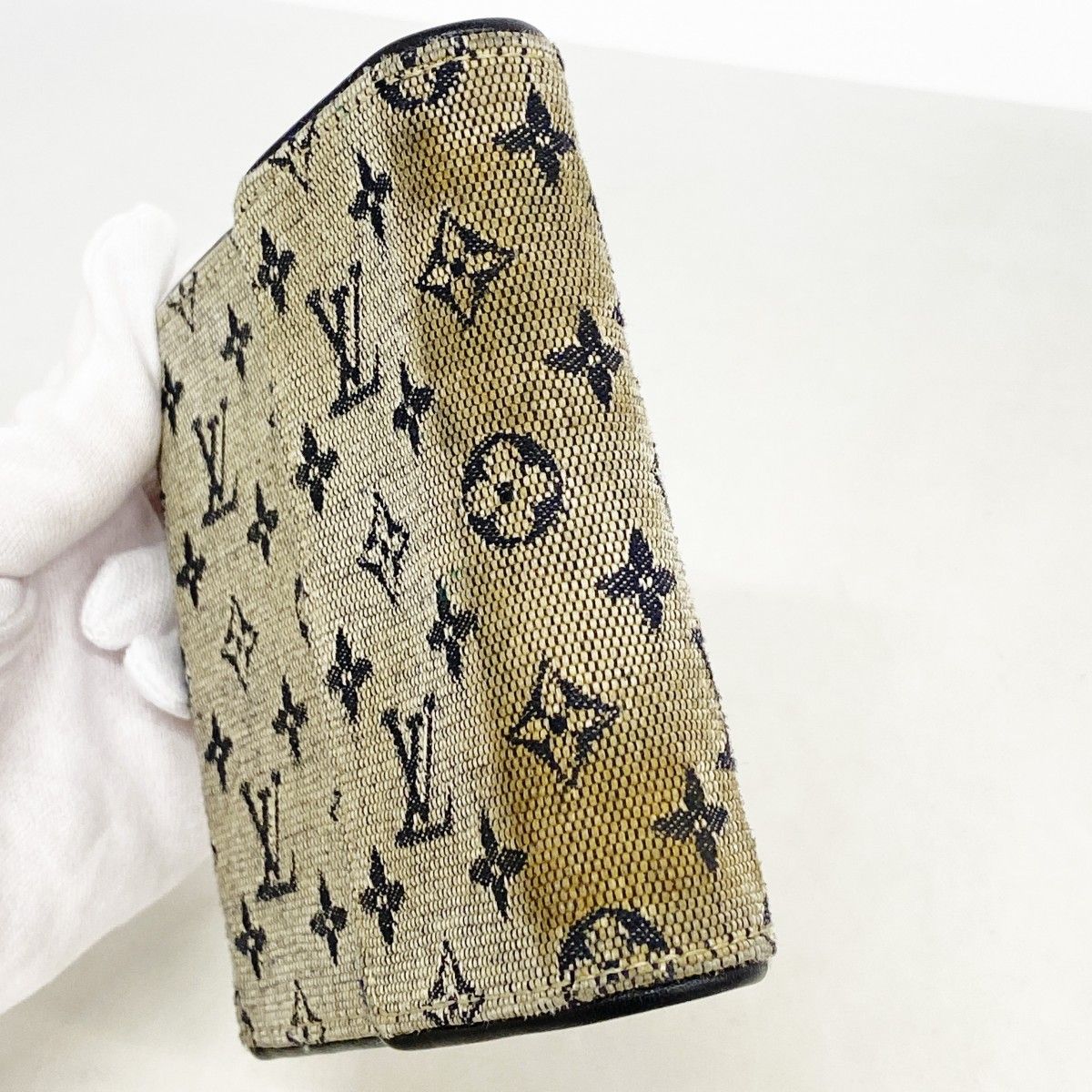 Louis Vuitton Wallet Monogram Mini Portobiert Cles Blue — view 6