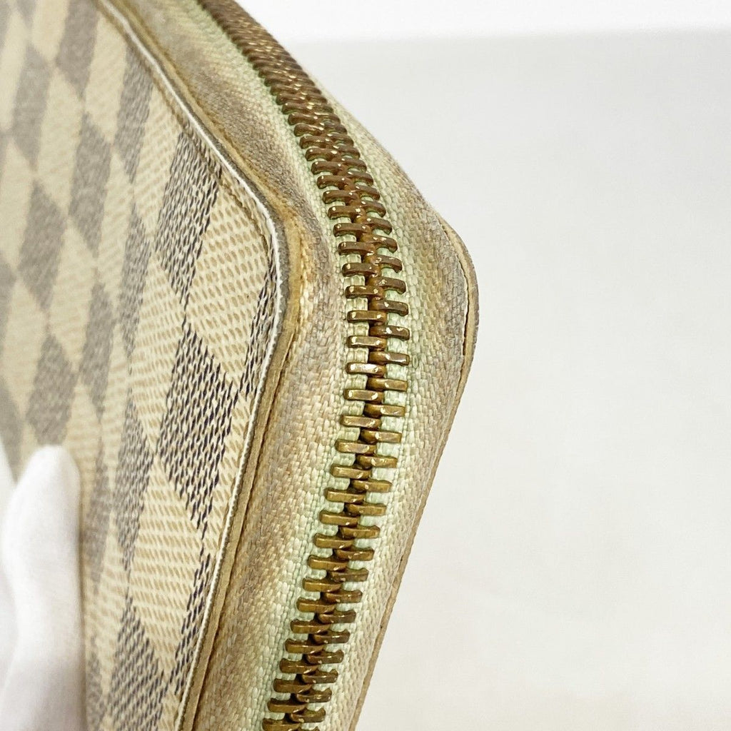 Louis Vuitton Wallet Damier Azur Portefeuille Clemence White Rosevalerine — view 5