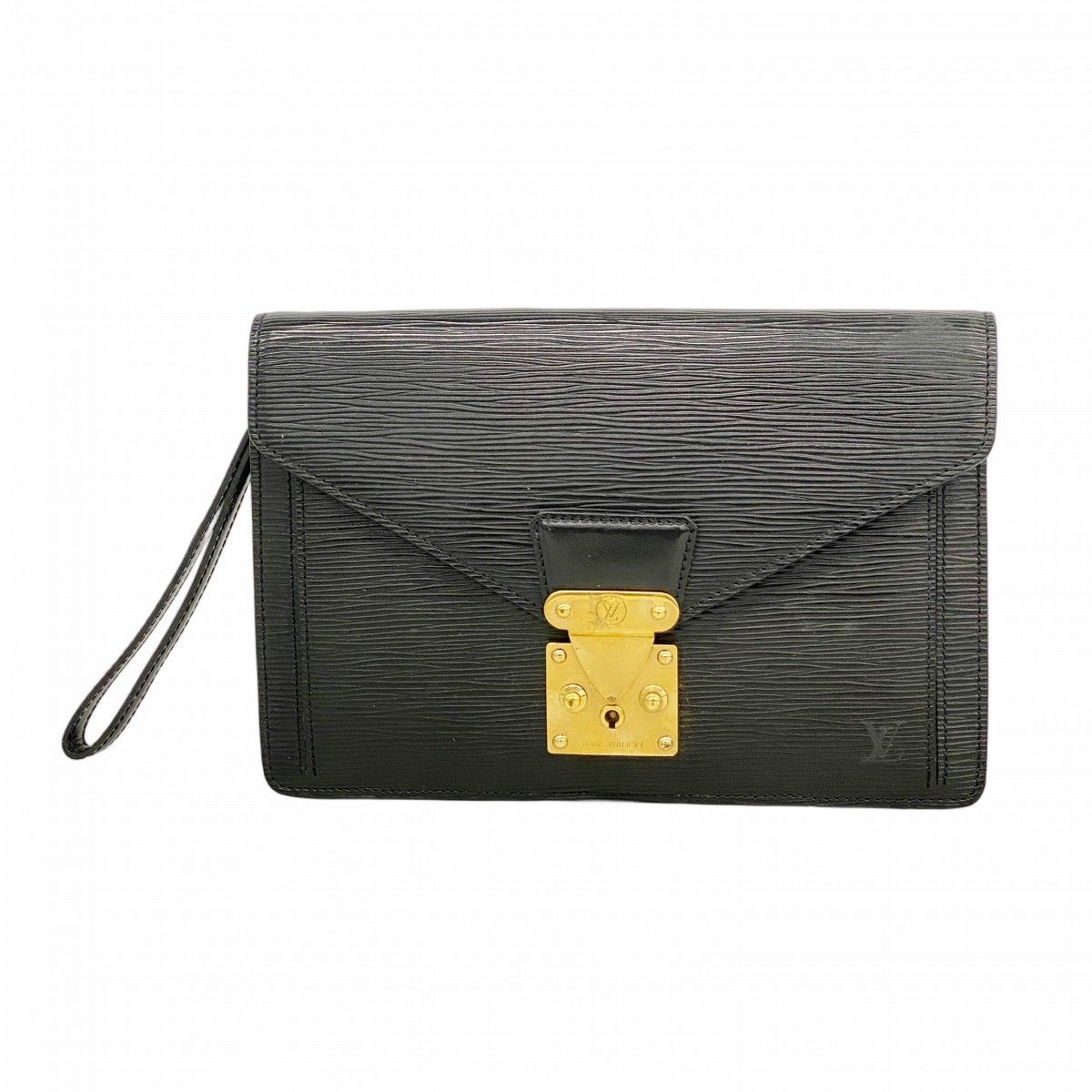 Louis Vuitton Clutch Epi Series Dragonne Noir