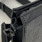 Louis Vuitton Shoulder Bag Monogram Shadow Gaston Wearable Wallet Black Cles — view 7