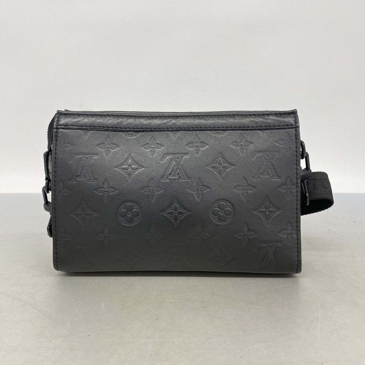 Louis Vuitton Shoulder Bag Monogram Shadow Gaston Wearable Wallet Black Cles — view 9