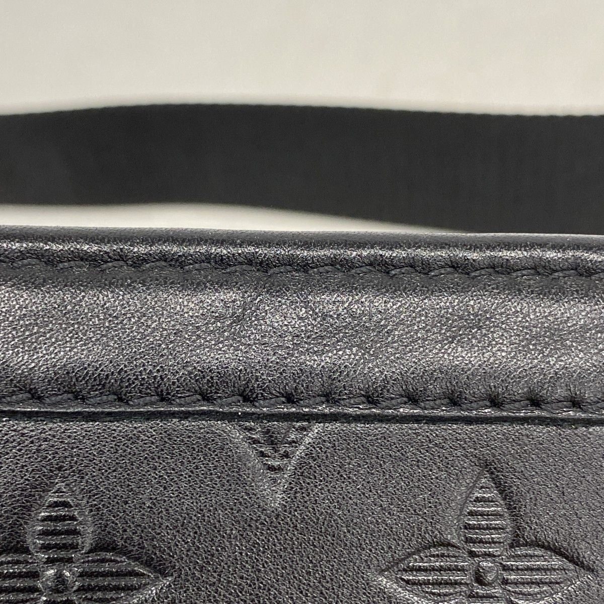 Louis Vuitton Shoulder Bag Monogram Shadow Gaston Wearable Wallet Black Cles — view 5