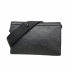 Louis Vuitton Shoulder Bag Monogram Shadow Gaston Wearable Wallet Black Cles