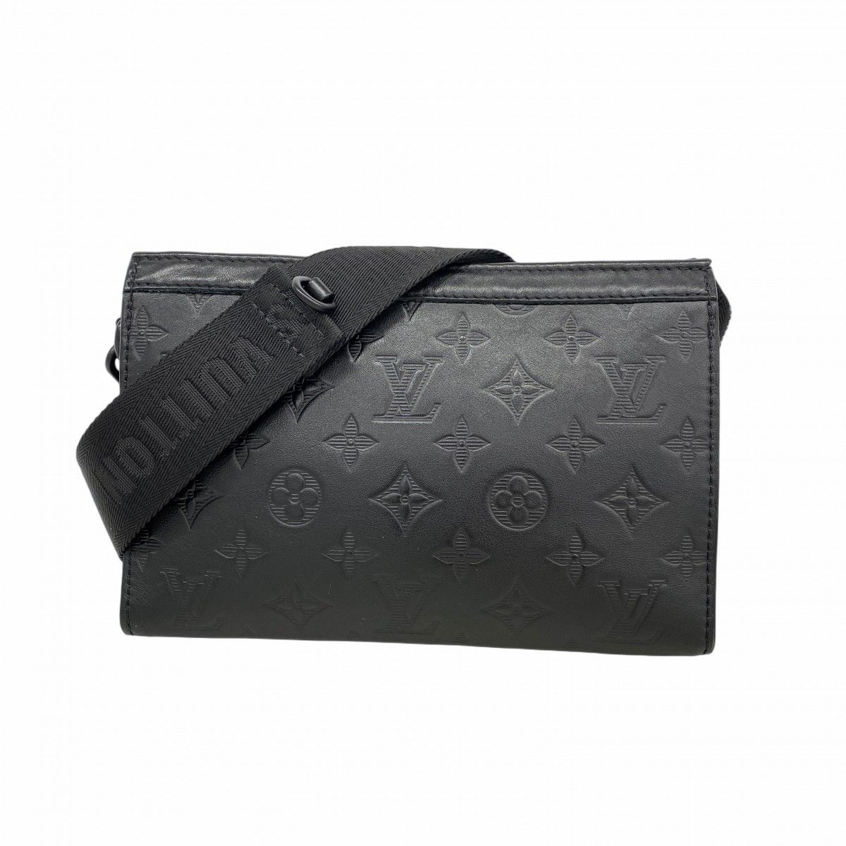 Louis Vuitton Shoulder Bag Monogram Shadow Gaston Wearable Wallet Black Cles