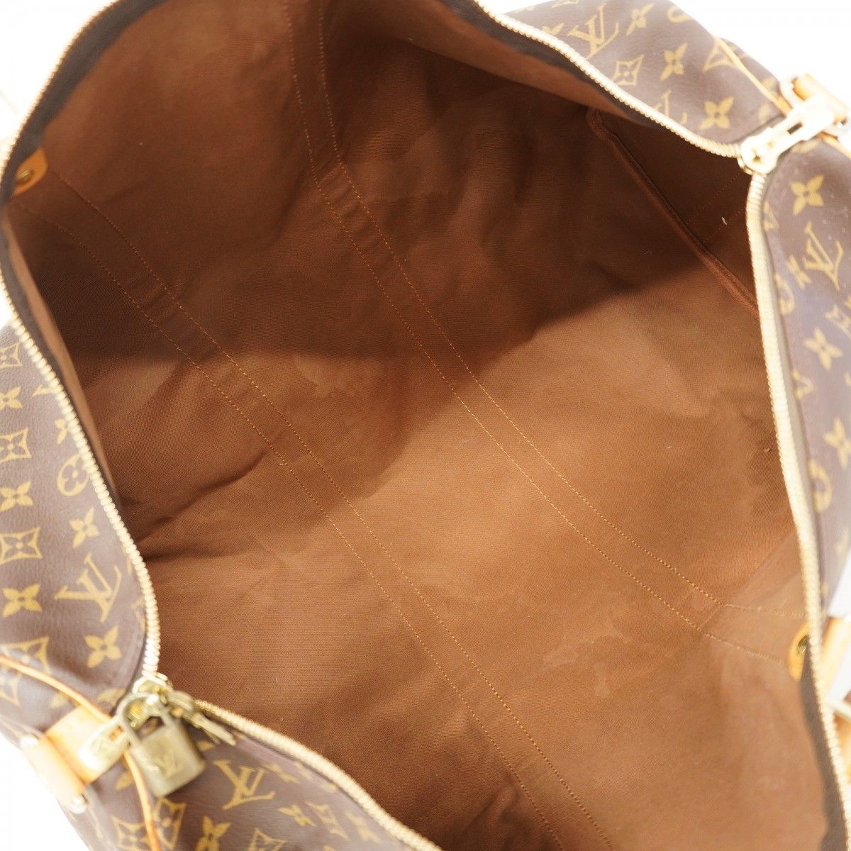 Louis Vuitton Boston Bag Monogram Keepall Bandouliere 55 Brown — view 4