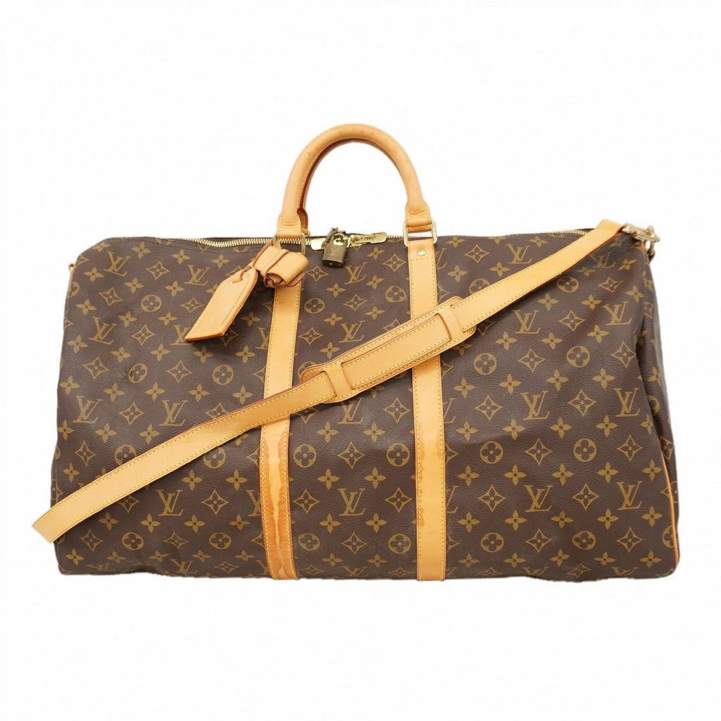 Louis Vuitton Boston Bag Monogram Keepall Bandouliere 55 Brown
