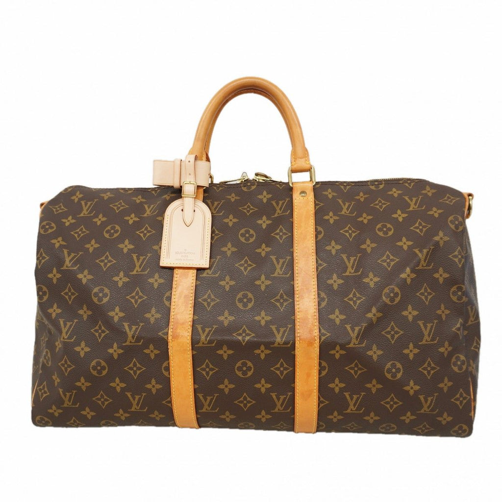 Louis Vuitton Boston Bag Monogram Keepall Bandouliere 50 Brown