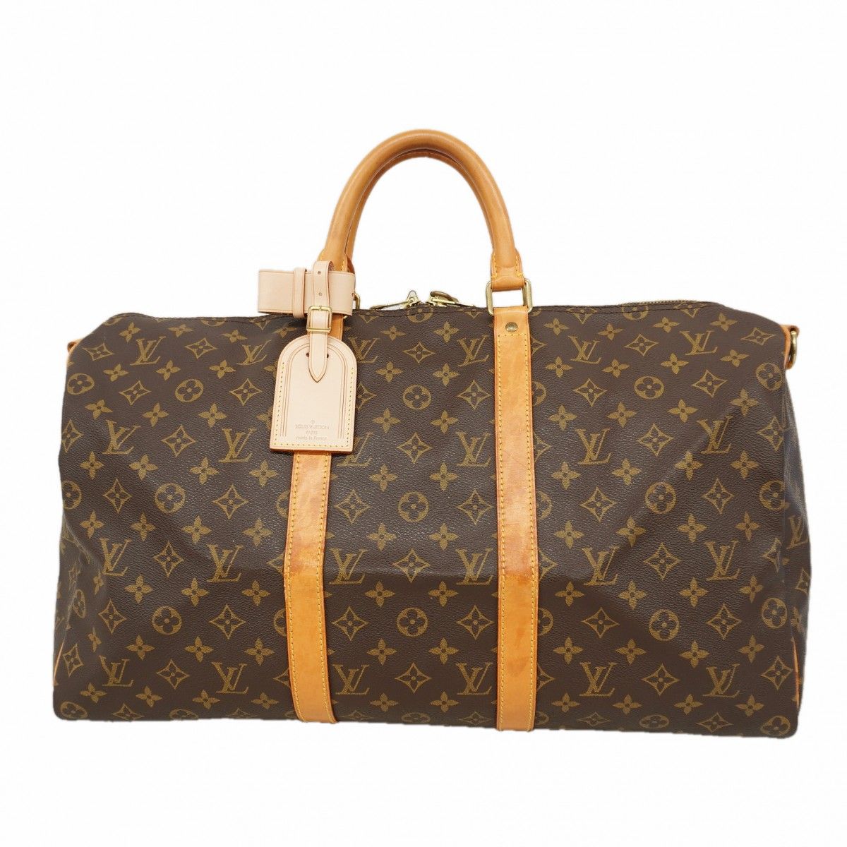 Louis Vuitton Boston Bag Monogram Keepall Bandouliere 50 Brown
