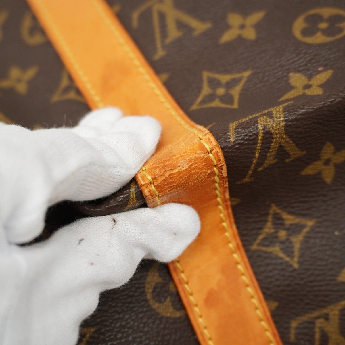 Louis Vuitton Boston Bag Monogram Keepall Bandouliere 50 Brown — view 6
