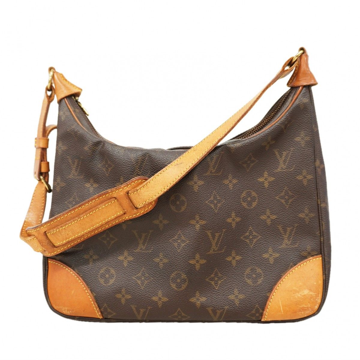 Louis Vuitton Shoulder Bag Monogram Boulogne 30 Brown