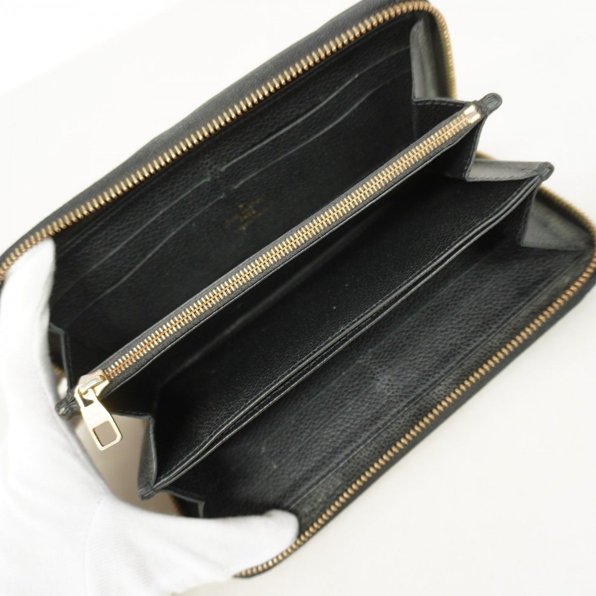 Louis Vuitton Wallet Monogram Empreinte Zippy Noir — view 3