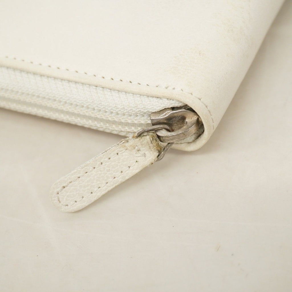 Chanel Wallet Camellia Leather Ivory Silver — view 5