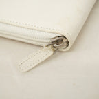 Chanel Wallet Camellia Leather Ivory Silver — view 5