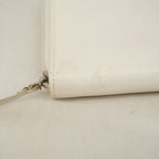 Chanel Wallet Camellia Leather Ivory Silver — view 7