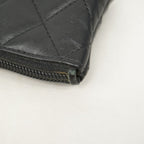 Chanel Coin Case Cambon Lambskin Black Silver — view 5