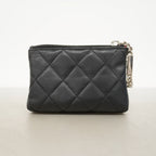 Chanel Coin Case Cambon Lambskin Black Silver — view 7