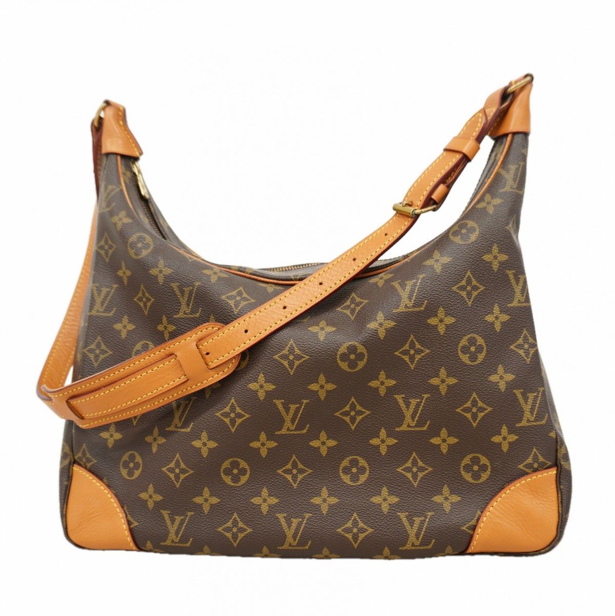 Louis Vuitton Shoulder Bag Monogram Boulogne 35 Brown