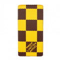 Louis Vuitton Wallet Damier Pop Portefeuille Brazza NM Yellow Brown