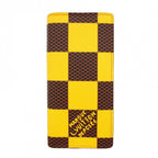 Louis Vuitton Wallet Damier Pop Portefeuille Brazza NM Yellow Brown