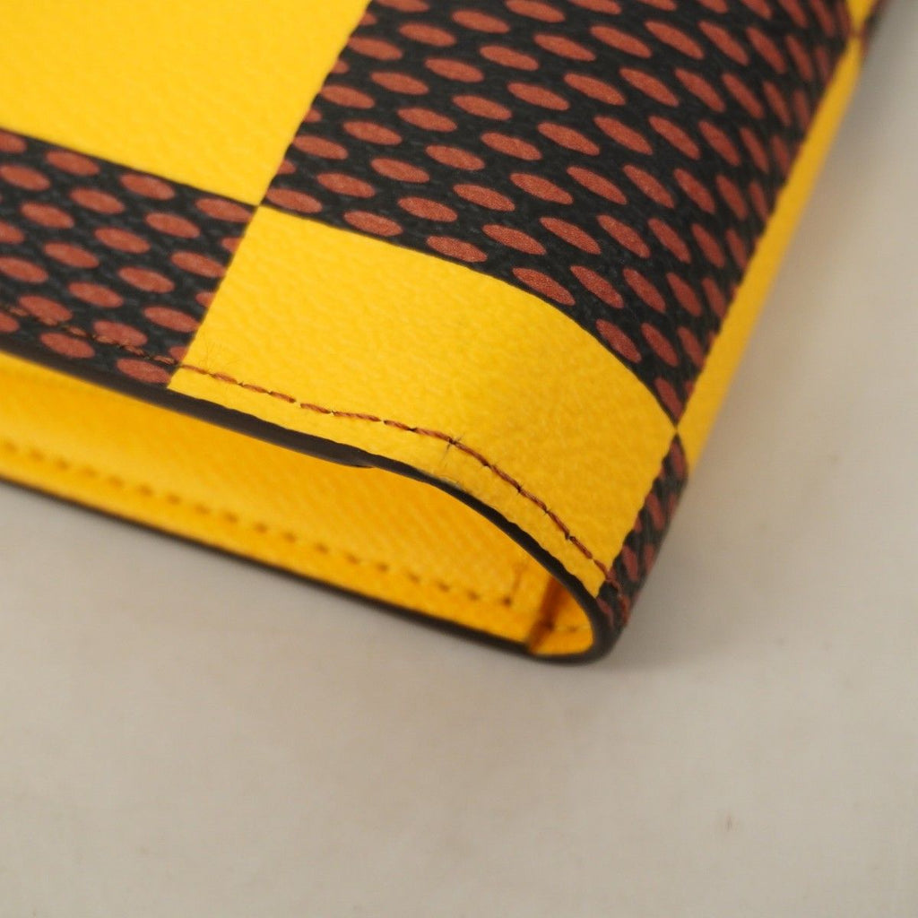 Louis Vuitton Wallet Damier Pop Portefeuille Brazza NM Yellow Brown — view 7