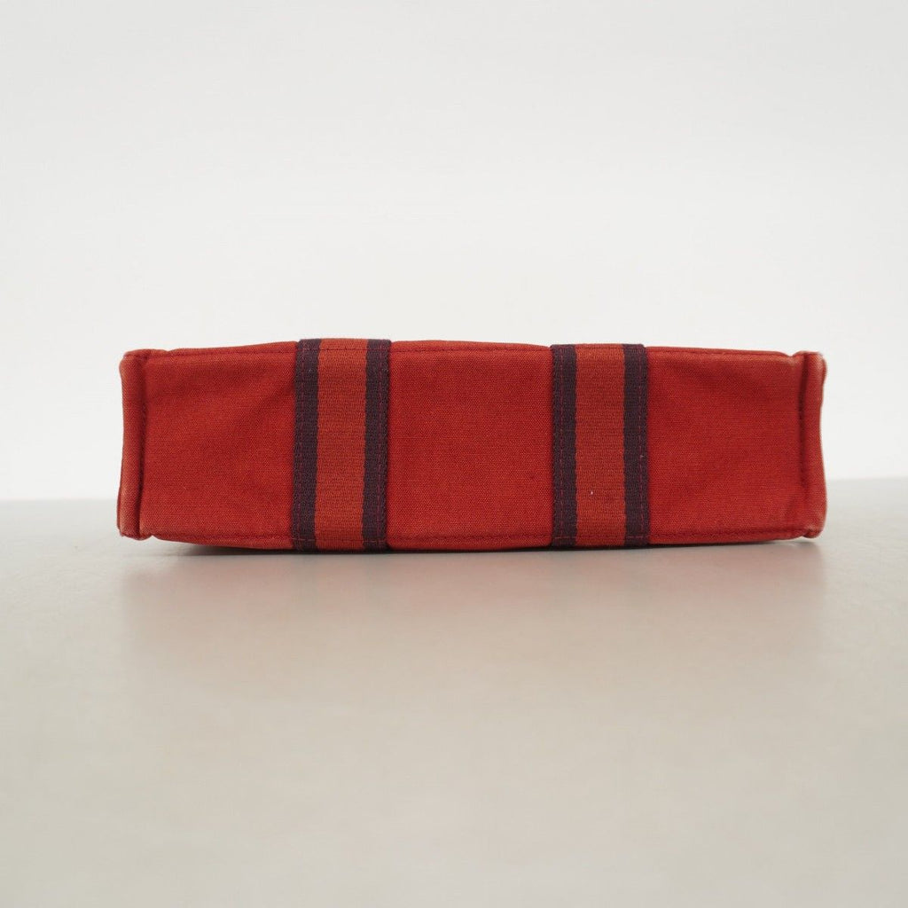 Hermes Tote Fourre Tout PM Canvas Red Silver — view 3