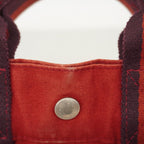 Hermes Tote Fourre Tout PM Canvas Red Silver — view 8