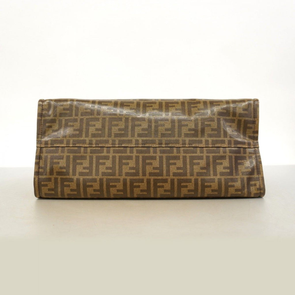 Fendi Tote Zucca Mania Fira Collaboration Brown Gold — view 3