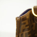 Fendi Tote Zucca Mania Fira Collaboration Brown Gold — view 7