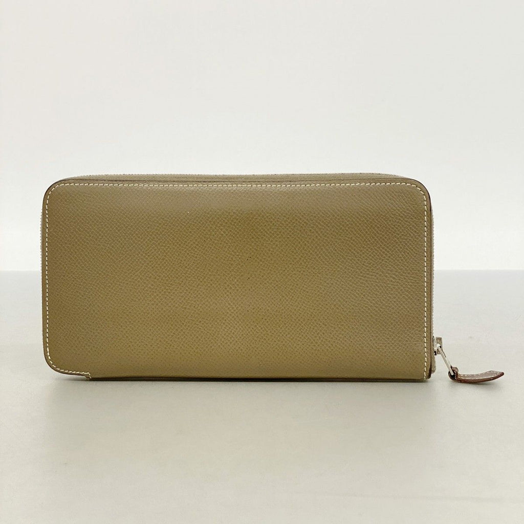 Hermes Wallet Azap Long Silk in Veau Etoupe Silver — view 7