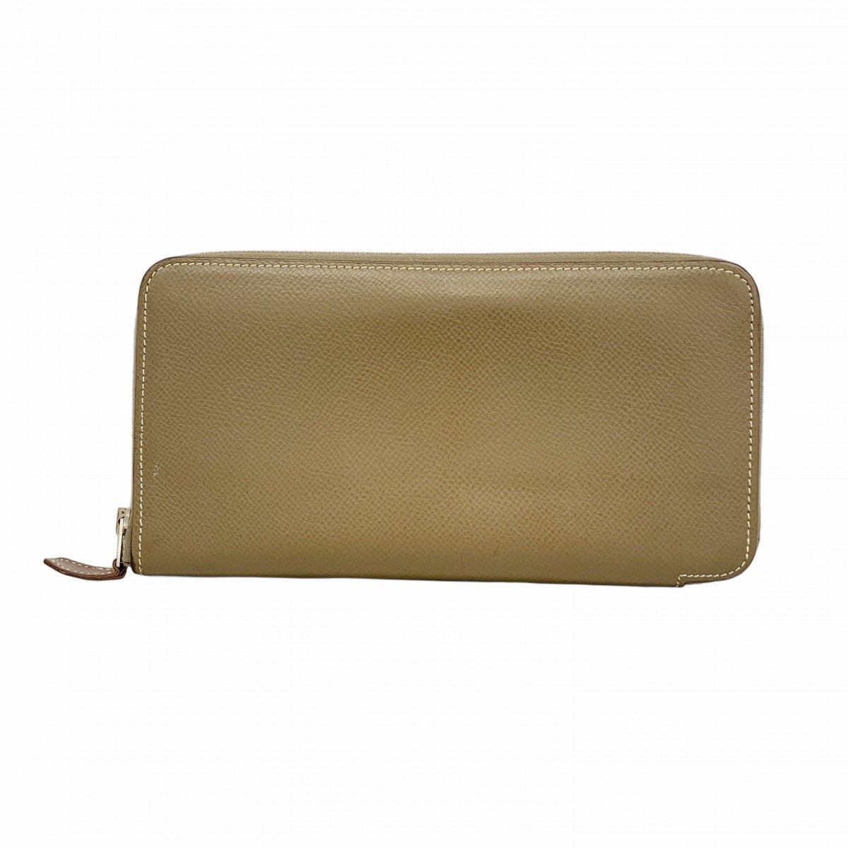 Hermes Wallet Azap Long Silk in Veau Etoupe Silver