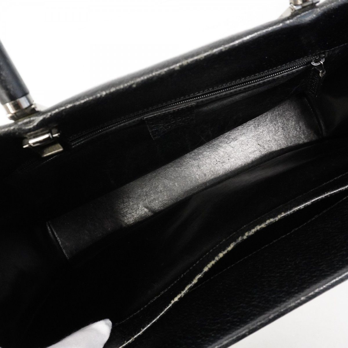 Gucci Handbag Bamboo 002 Leather Black Silver — view 4