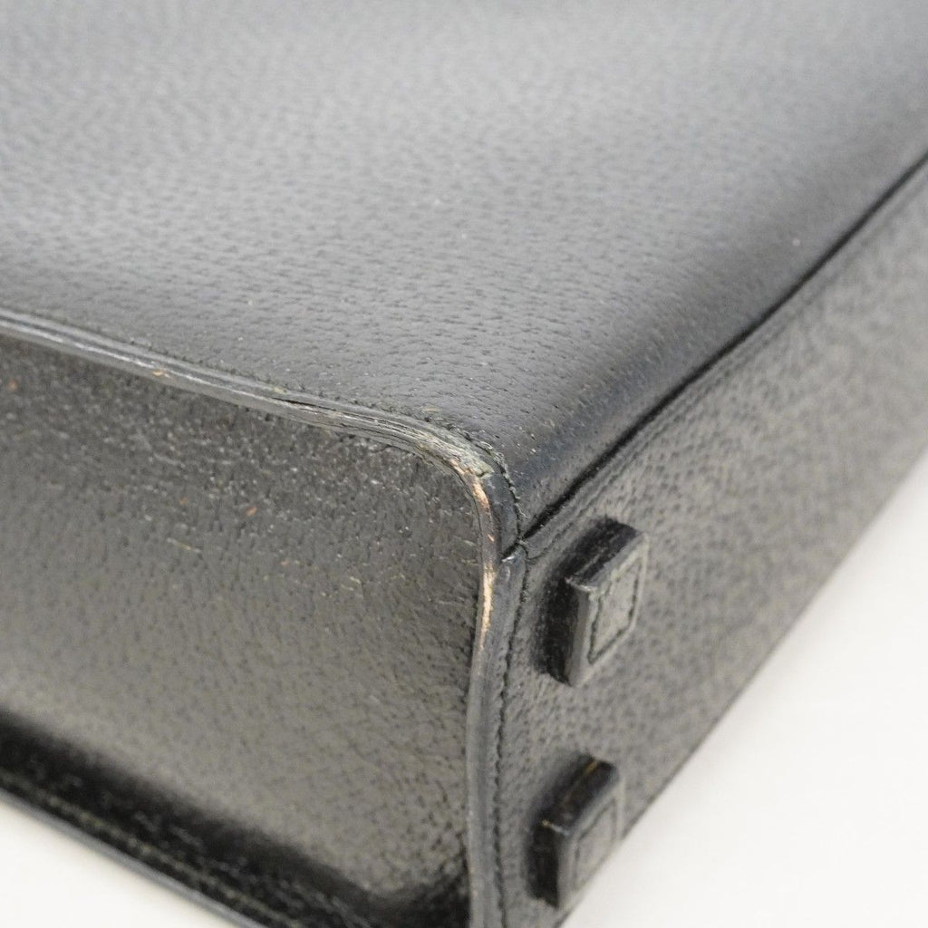 Gucci Handbag Bamboo 002 Leather Black Silver — view 6